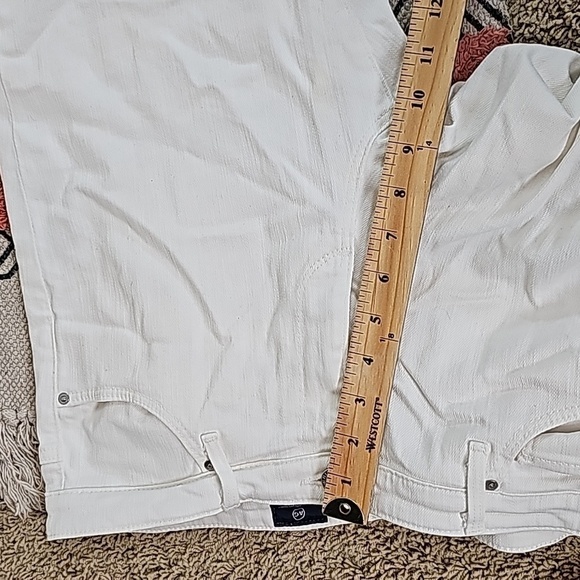 AG ADRIANO GOLDSCHMIED The STLIT CIGARETTE LEG WHITE JEANS, SZ 32 - Picture 10 of 12